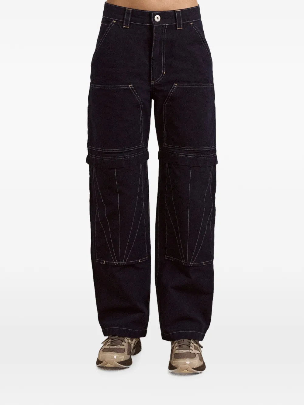 DAMSON MADDER x AMK Laura zip-off jeans - Blau