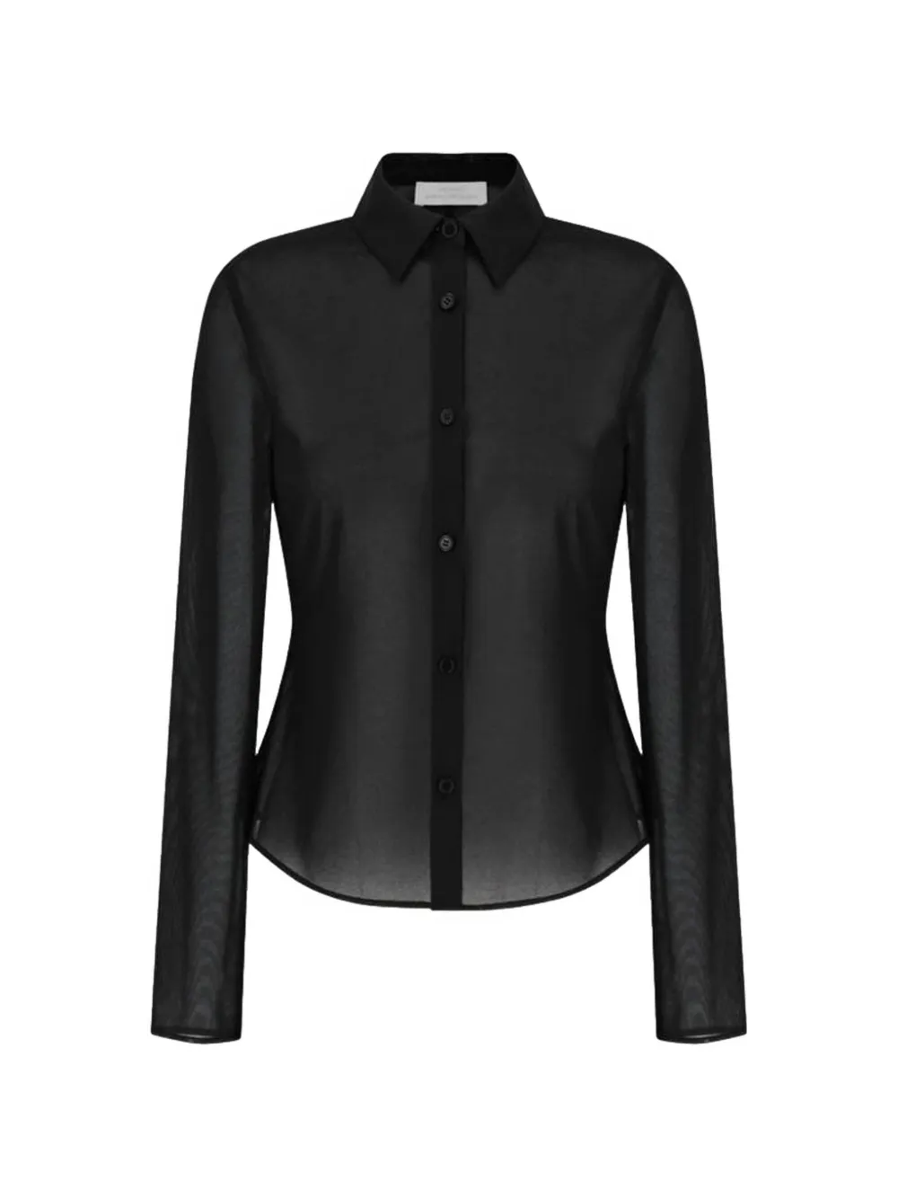 Amomento sheer slim-fit shirt