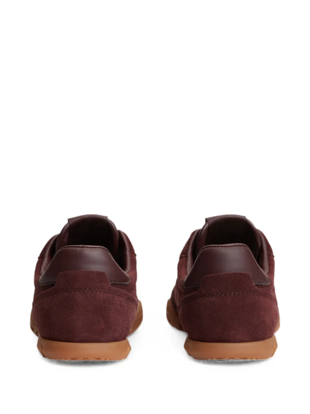 Tommy Hilfiger suede logo-plaque sneakers Rood