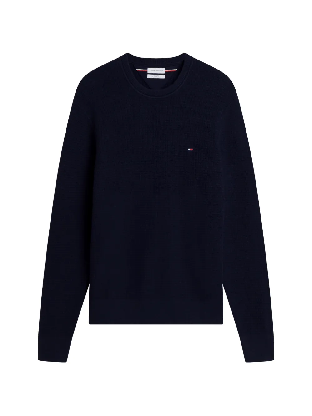 Tommy Hilfiger waffle-knit crew-neck sweater - Blu