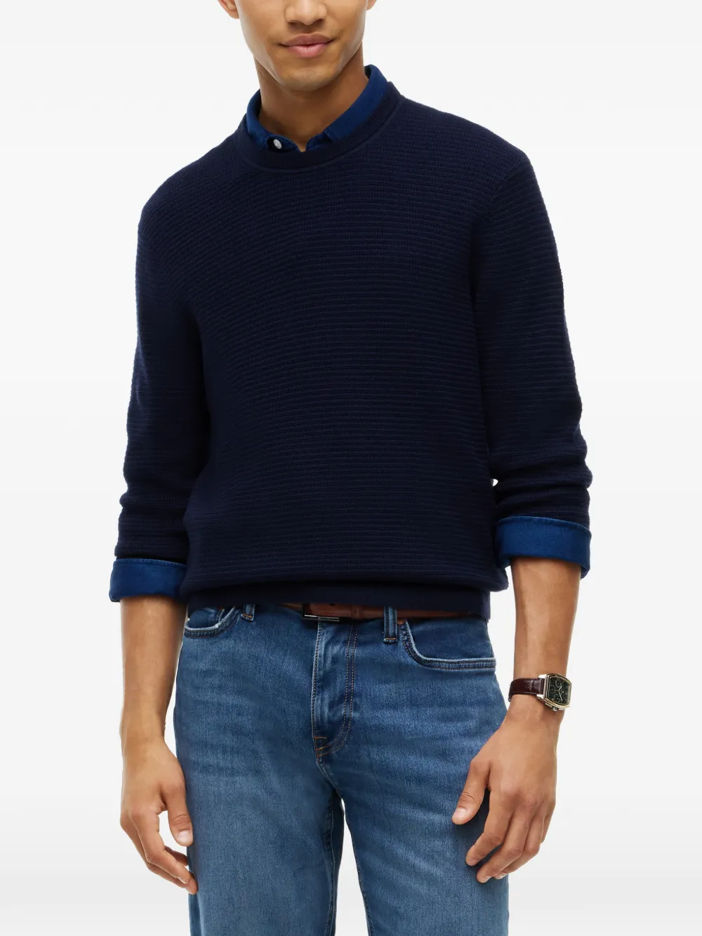 Tommy Hilfiger Trui met ronde hals Blauw