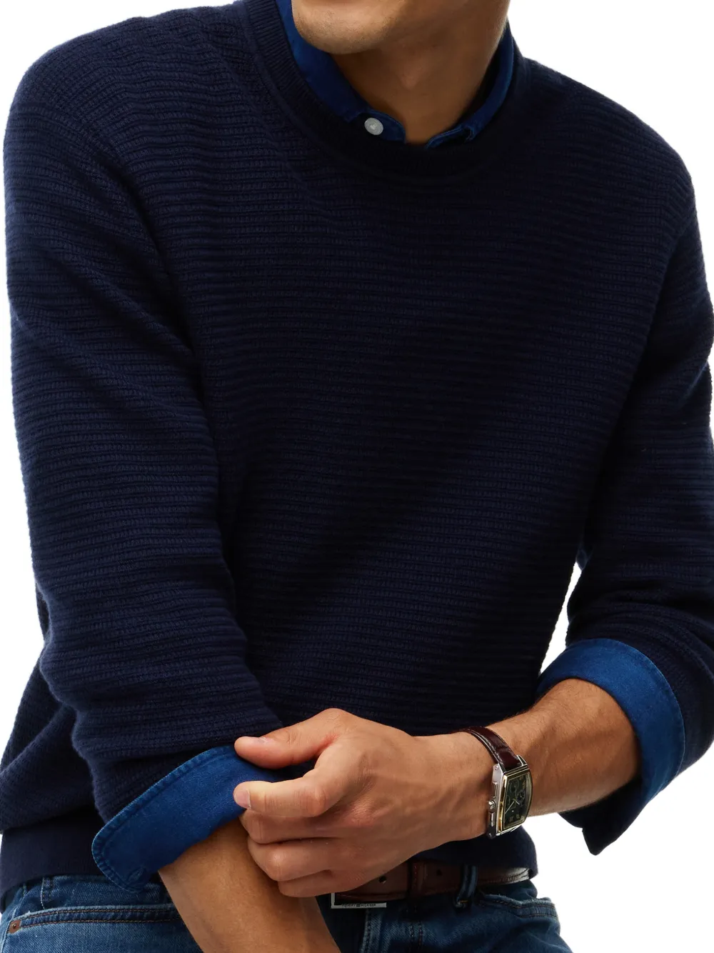 Tommy Hilfiger Trui met ronde hals Blauw