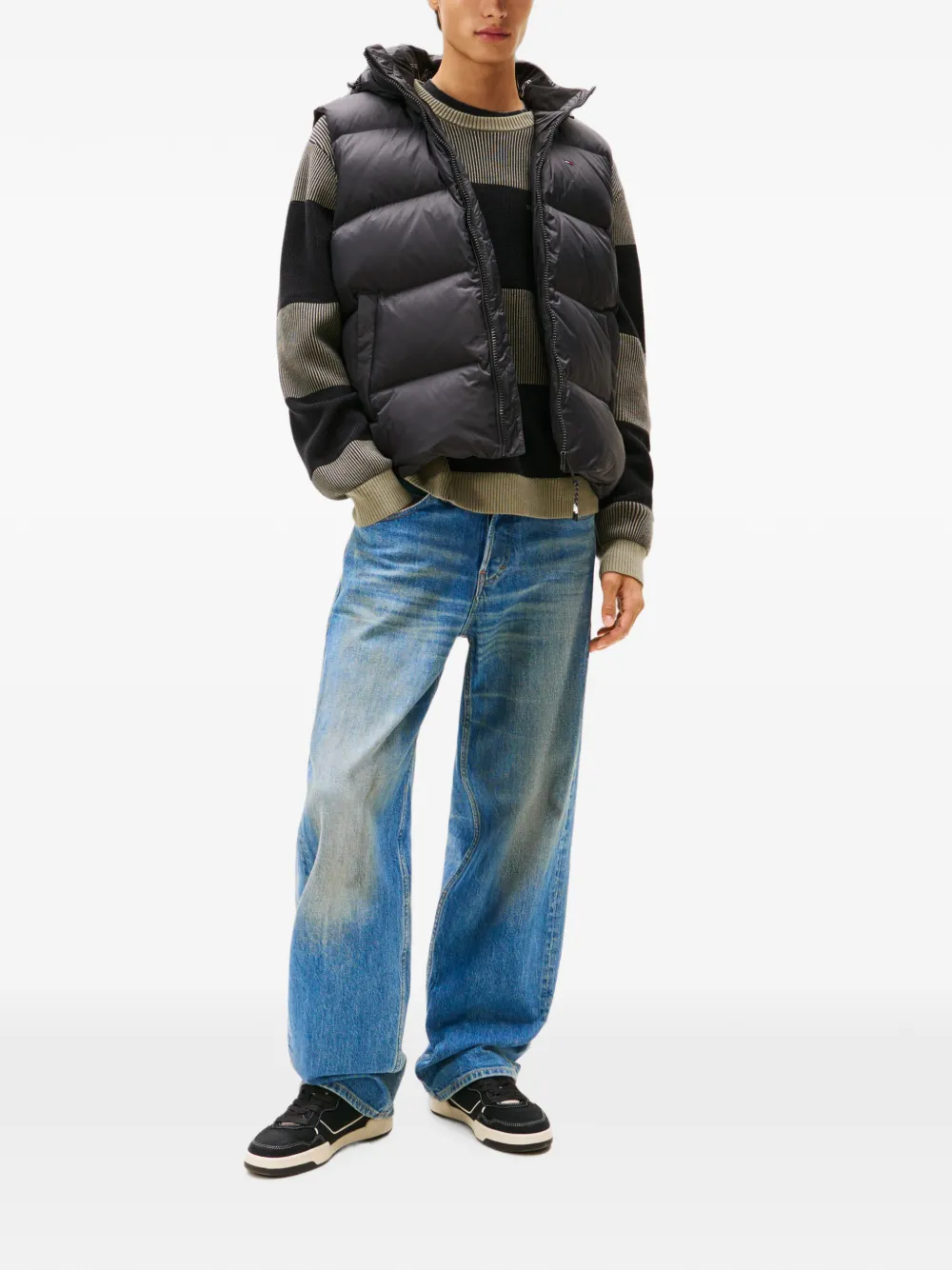 Tommy Hilfiger Bodywarmer met capuchon Zwart