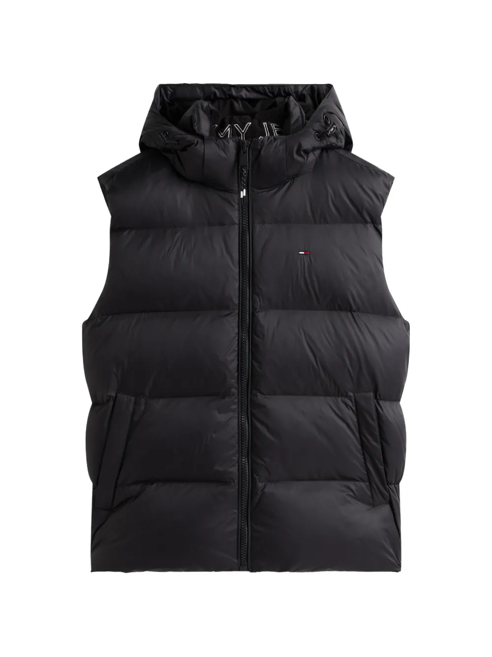 Tommy Hilfiger hooded padded gilet - Schwarz