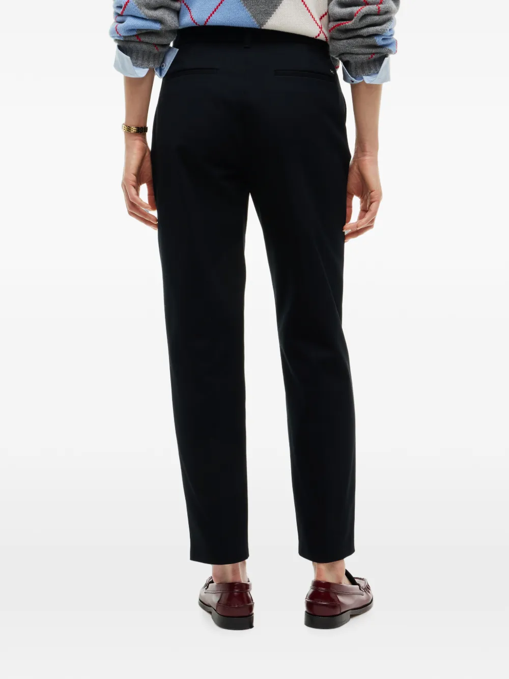 Tommy Hilfiger Straight plooibroek Zwart