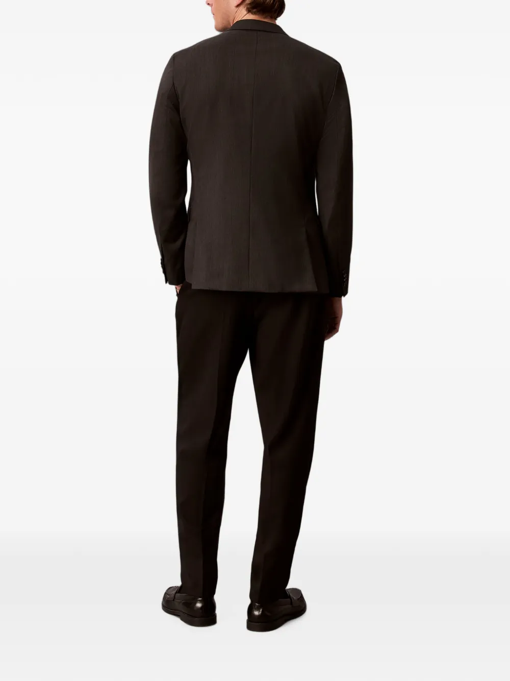 Calvin Klein Regular broek met toelopende pijpen Zwart
