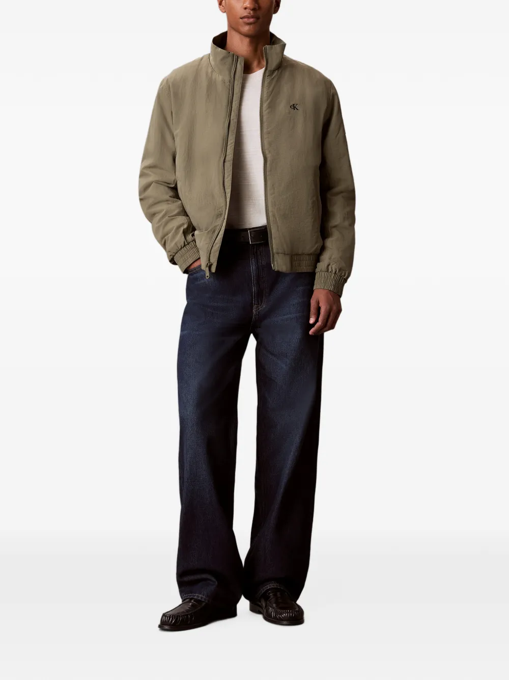 Calvin Klein Jack met geborduurd logo Groen