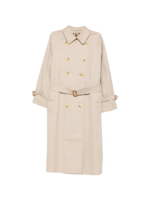 Burberry Pre-Owned gabardina con doble botonadura CC 1980