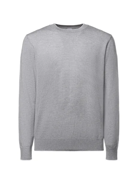 Eleventy camiseta de punto fino de lana con ribete en contraste