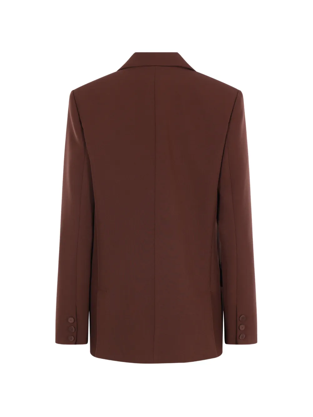 Federica Tosi Blazer met enkele rij knopen Bruin