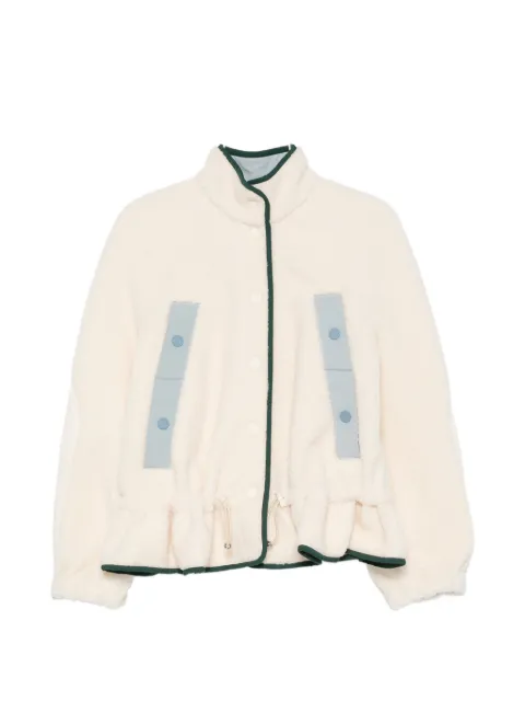 Stine Goya ruffled-hem fleece jacket