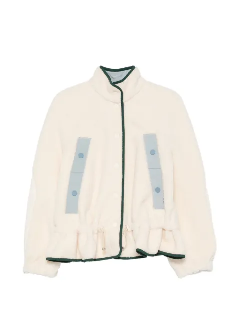 Stine Goya ruffled-hem fleece jacket