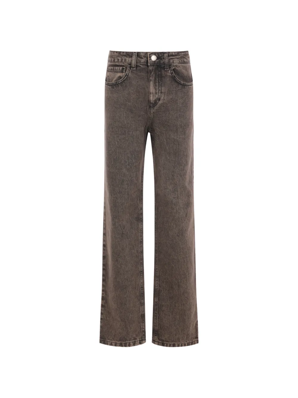 Federica Tosi Halbhohe Wide-Leg-Jeans - Braun