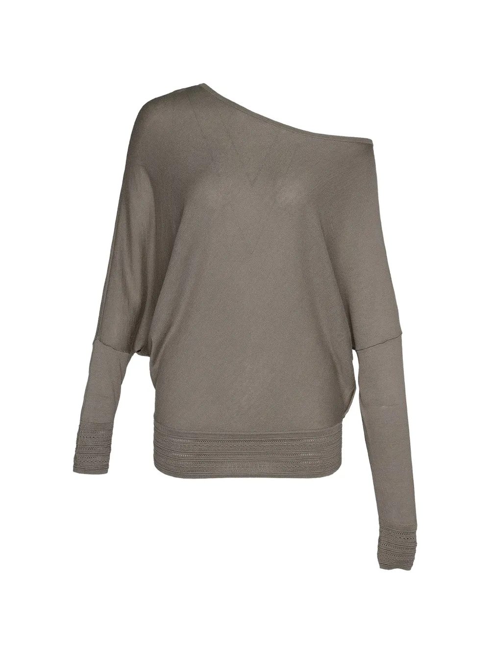 Club21 off-shoulder batwing-sleeve sweater - Grigio