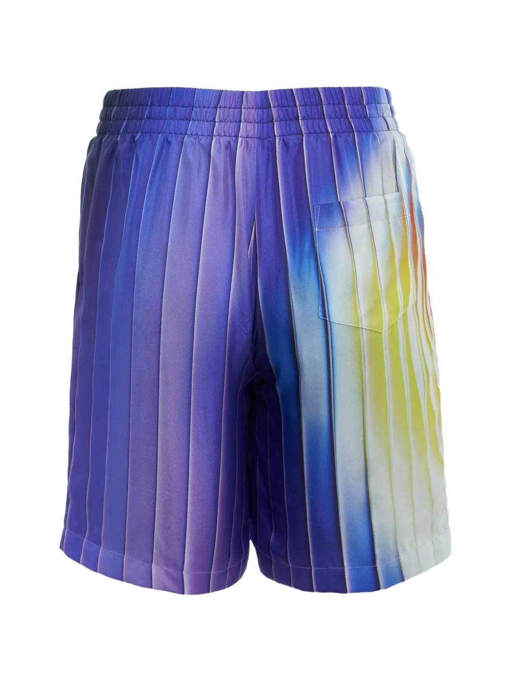Casablanca Shockwave silk shorts Blauw