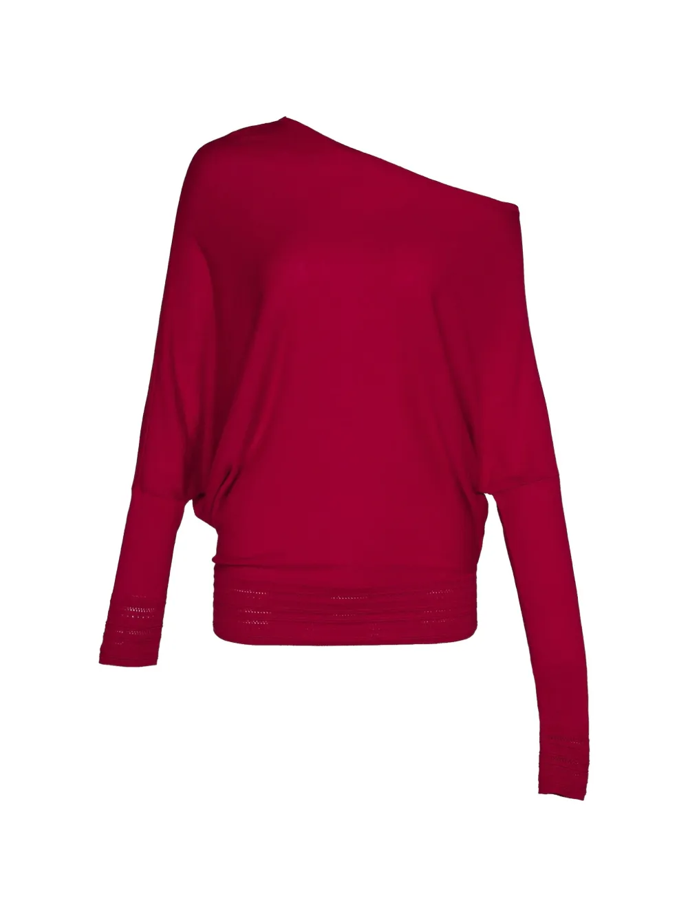 Club21 off-shoulder batwing-sleeve sweater - Rot