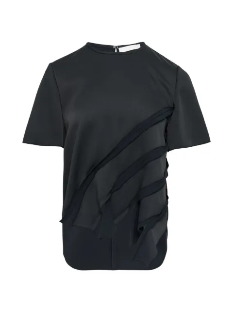 Club21 ruffle-detail round-neck top