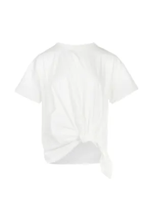 Noir Kei Ninomiya チュールスリーブ Tシャツ | ホワイト | FARFETCH JP