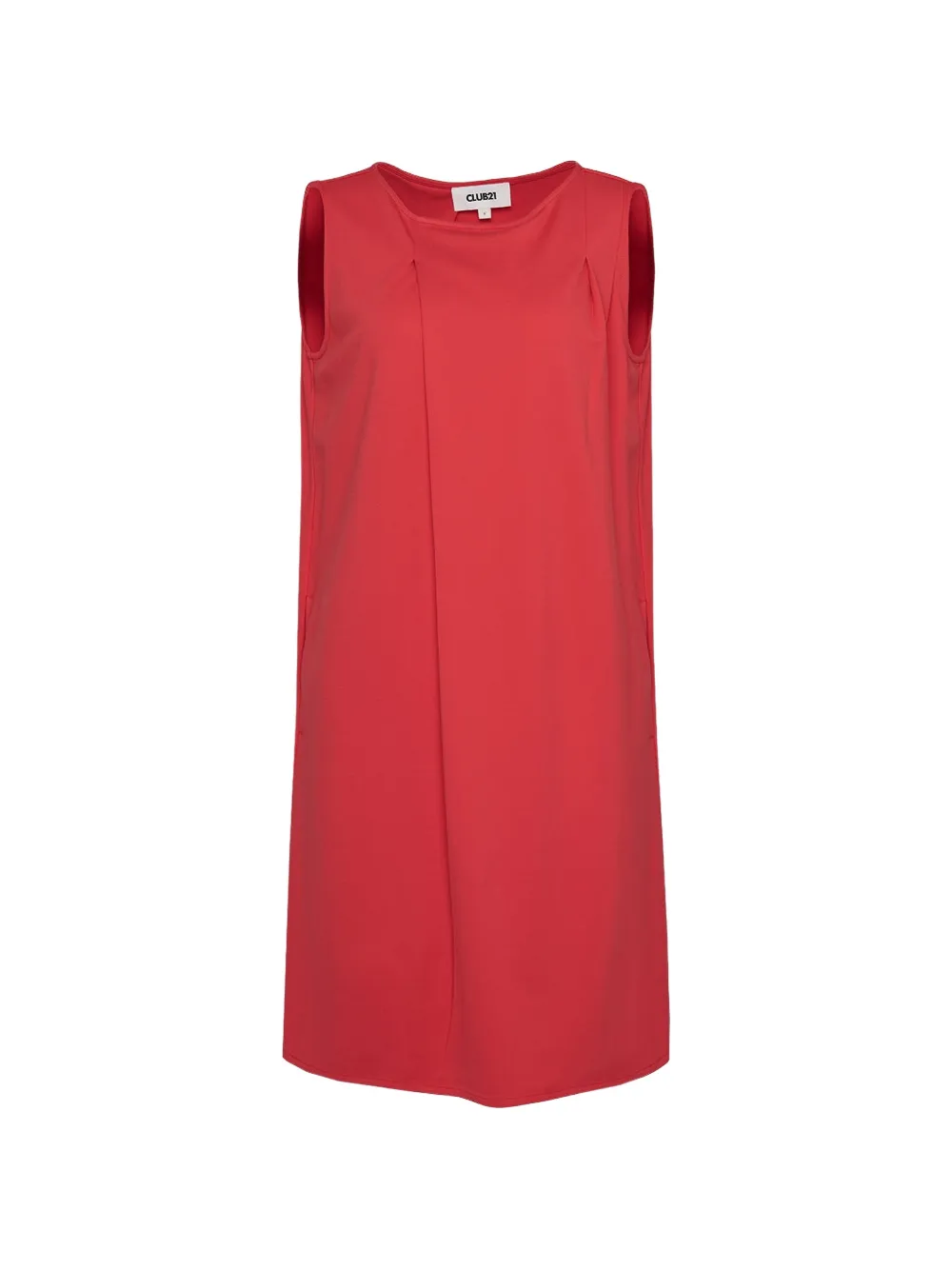 Club21 pleated sleeveless mini dress - Rot