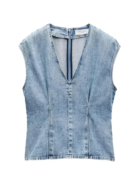 rag & bone Ava V-neck denim top