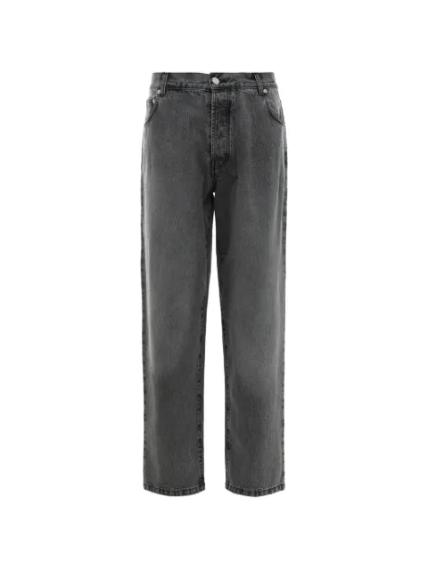Pop Trading Company logo-patch jeans