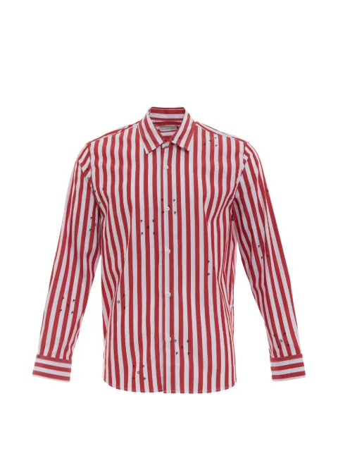 Pop Trading Company logo-print striped shirt
