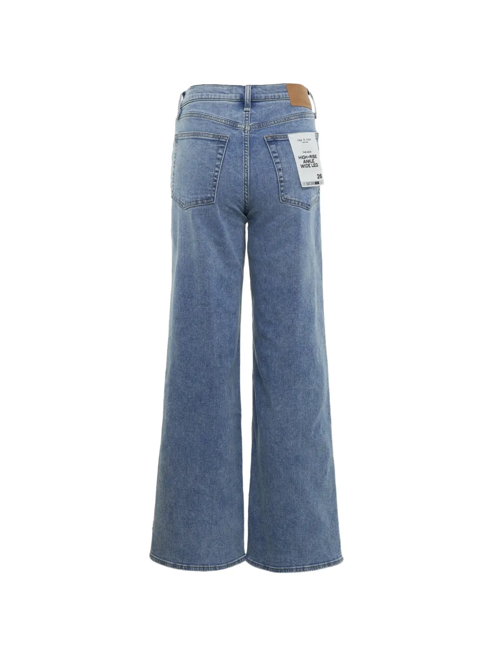 rag & bone Jeans met wijde pijpen Blauw
