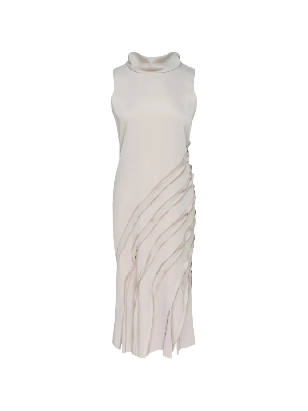 Club21 Ava ruffled sleeveless midi dress - Grigio