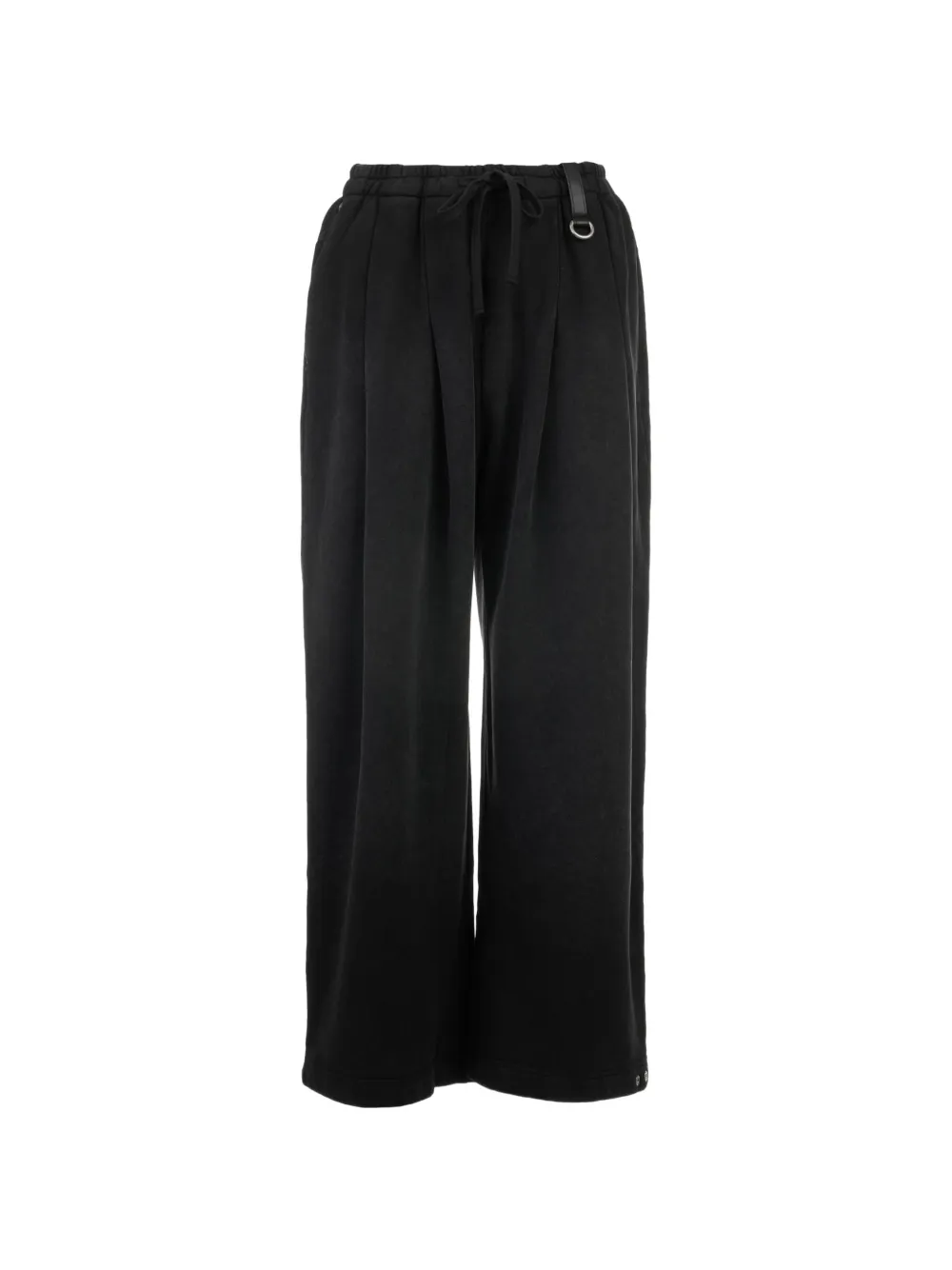 TEAM WANG design washed drawstring track pants