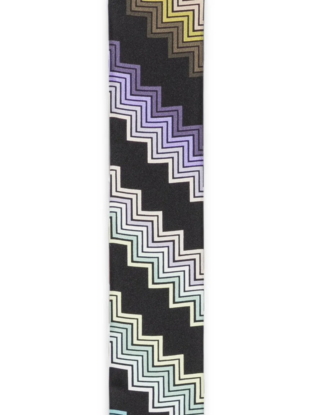 Missoni Skinny sjaal met zigzag-patroon Zwart