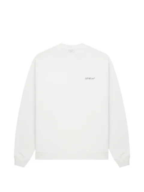 Off-White 箭头图案印花棉卫衣