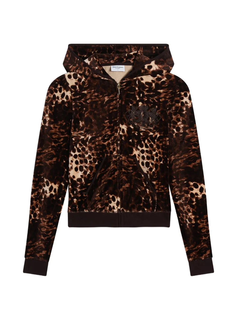 Juicy Couture Felpa con stampa leopardata - Marrone