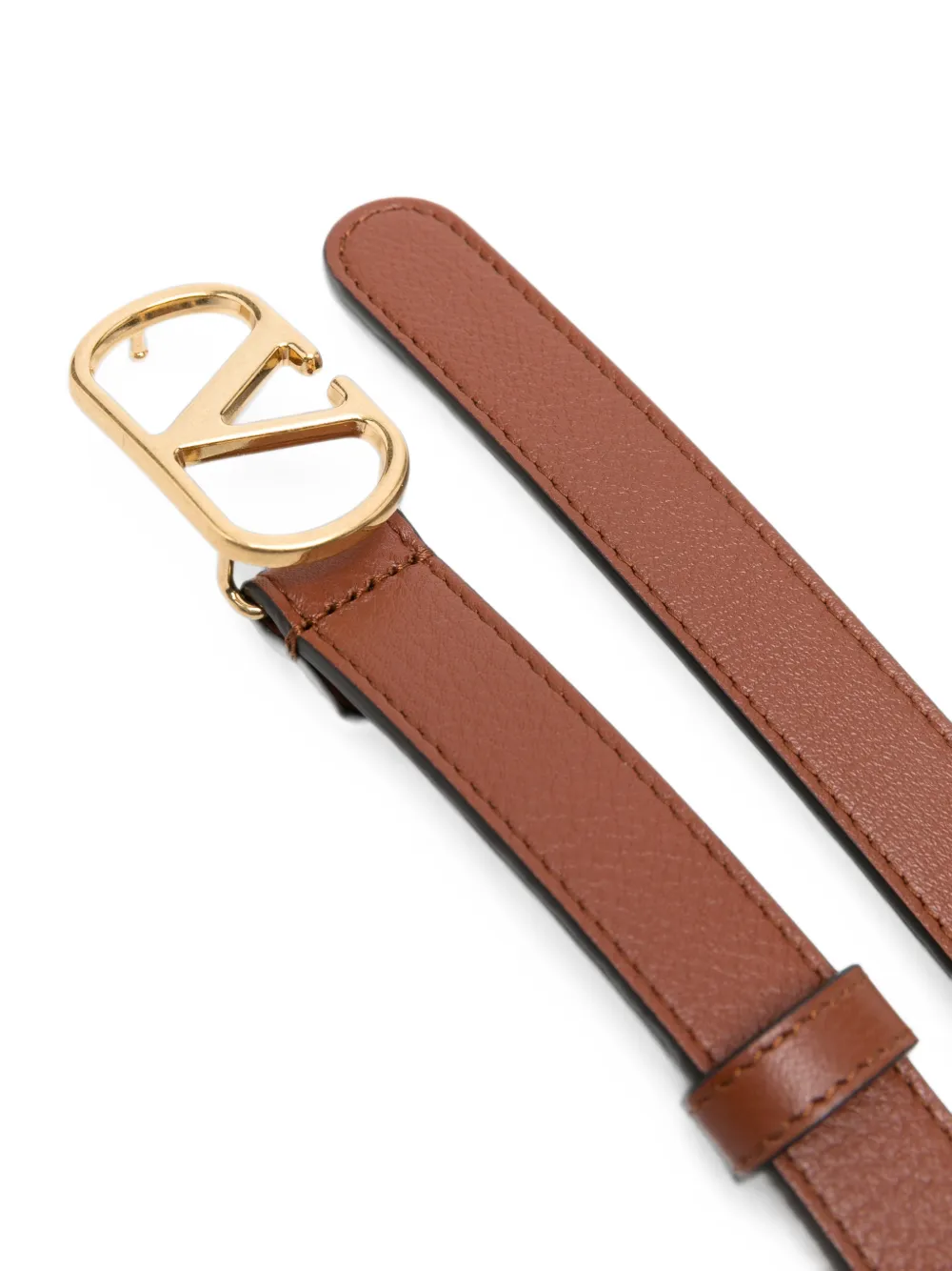 Valentino Garavani VLogo Signature leren riem Bruin