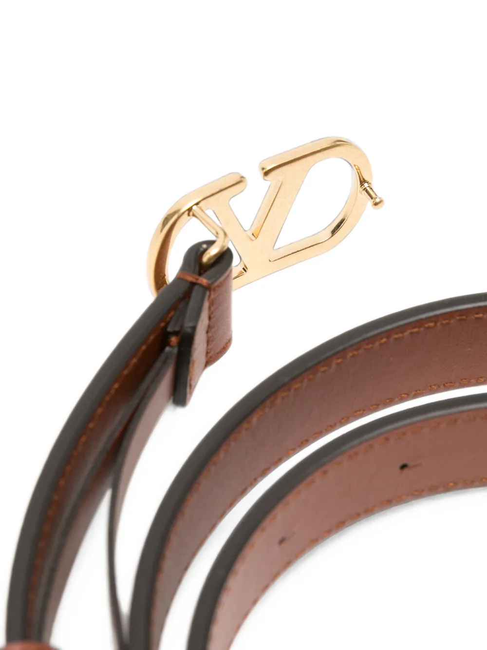 Valentino Garavani VLogo Signature leren riem Bruin
