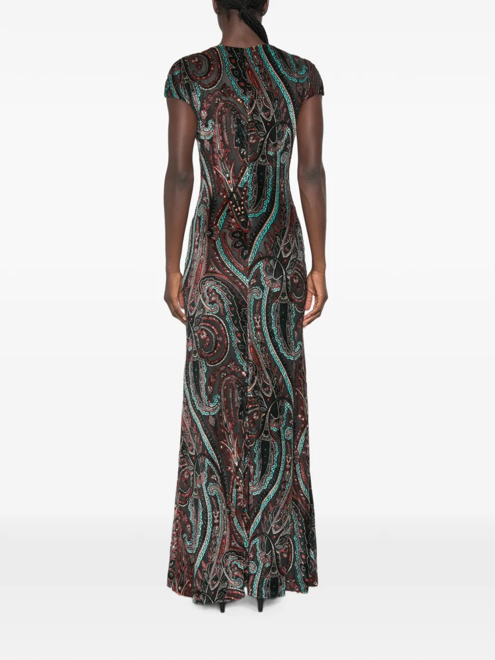 ETRO Maxi-jurk met paisley-print Groen