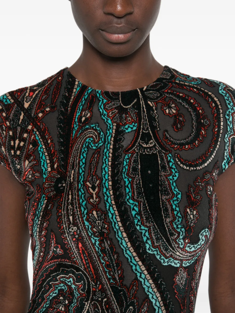 ETRO Maxi-jurk met paisley-print Groen