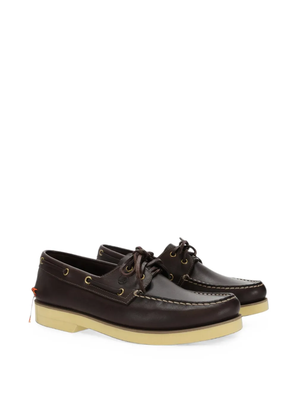 Fortela x Sperry leren bootschoenen Bruin