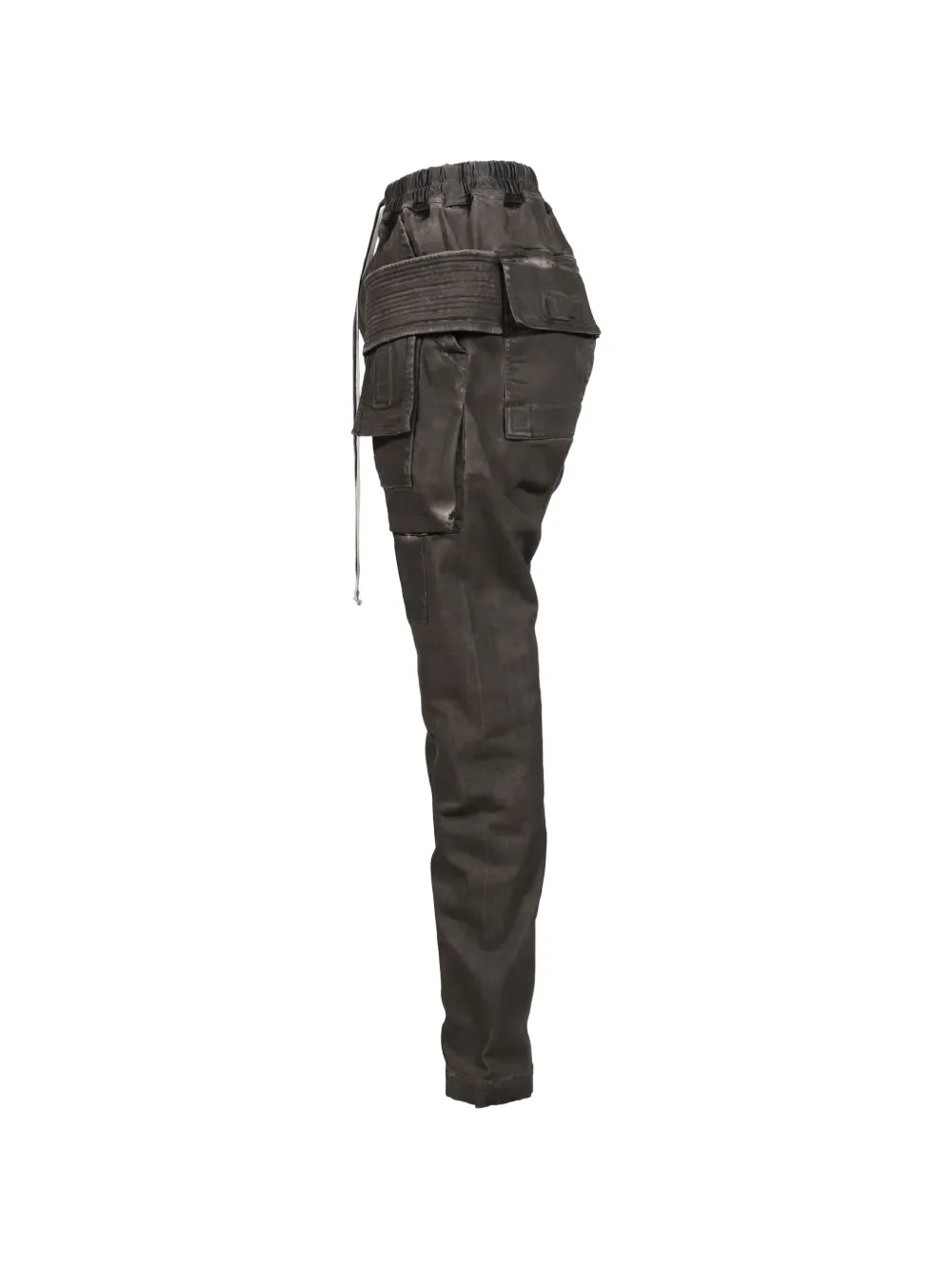 Rick Owens DRKSHDW Creatch broek met meerdere zakken en trekkoord en verlaagd kruis Bruin