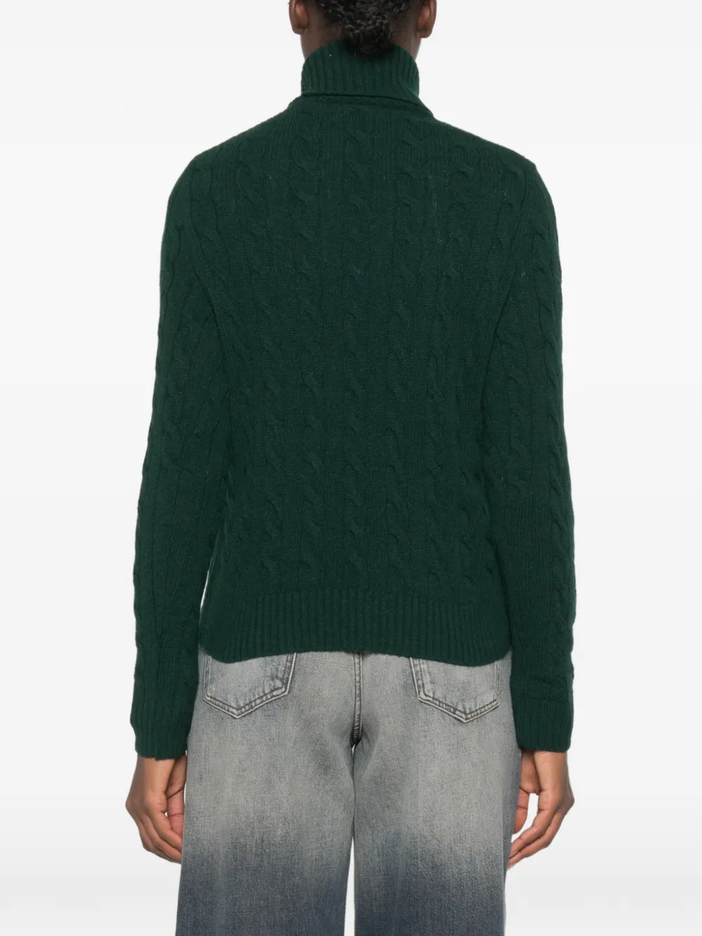 Polo Ralph Lauren Kabelgebreide coltrui Groen