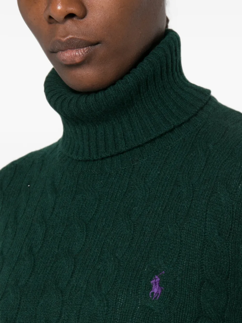 Polo Ralph Lauren Kabelgebreide coltrui Groen
