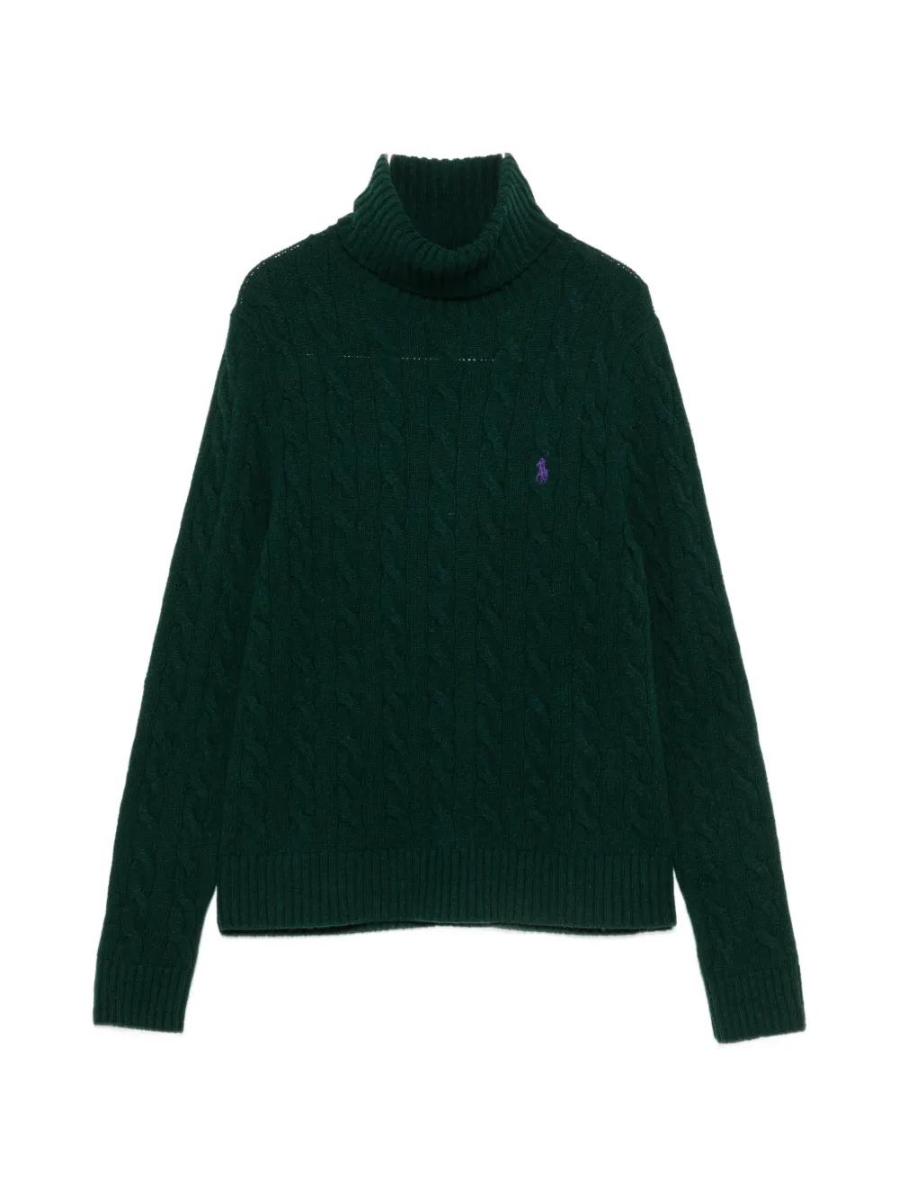 Polo Ralph Lauren cable-knit roll-neck sweater - Grün