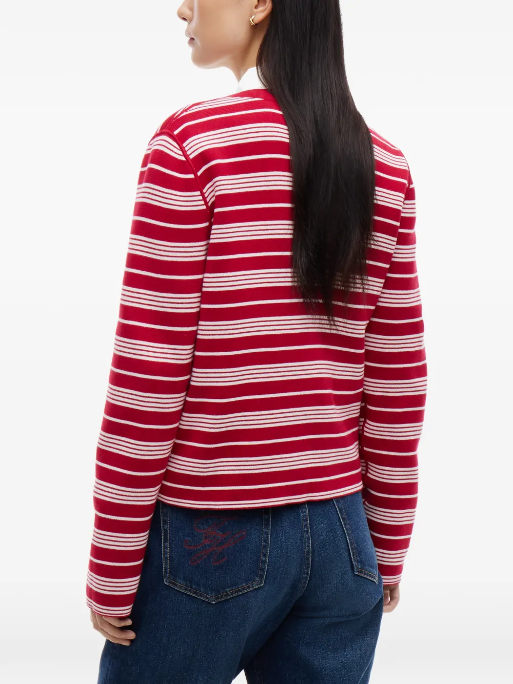 Tommy Hilfiger Omkeerbaar vest met horizontale streep Rood