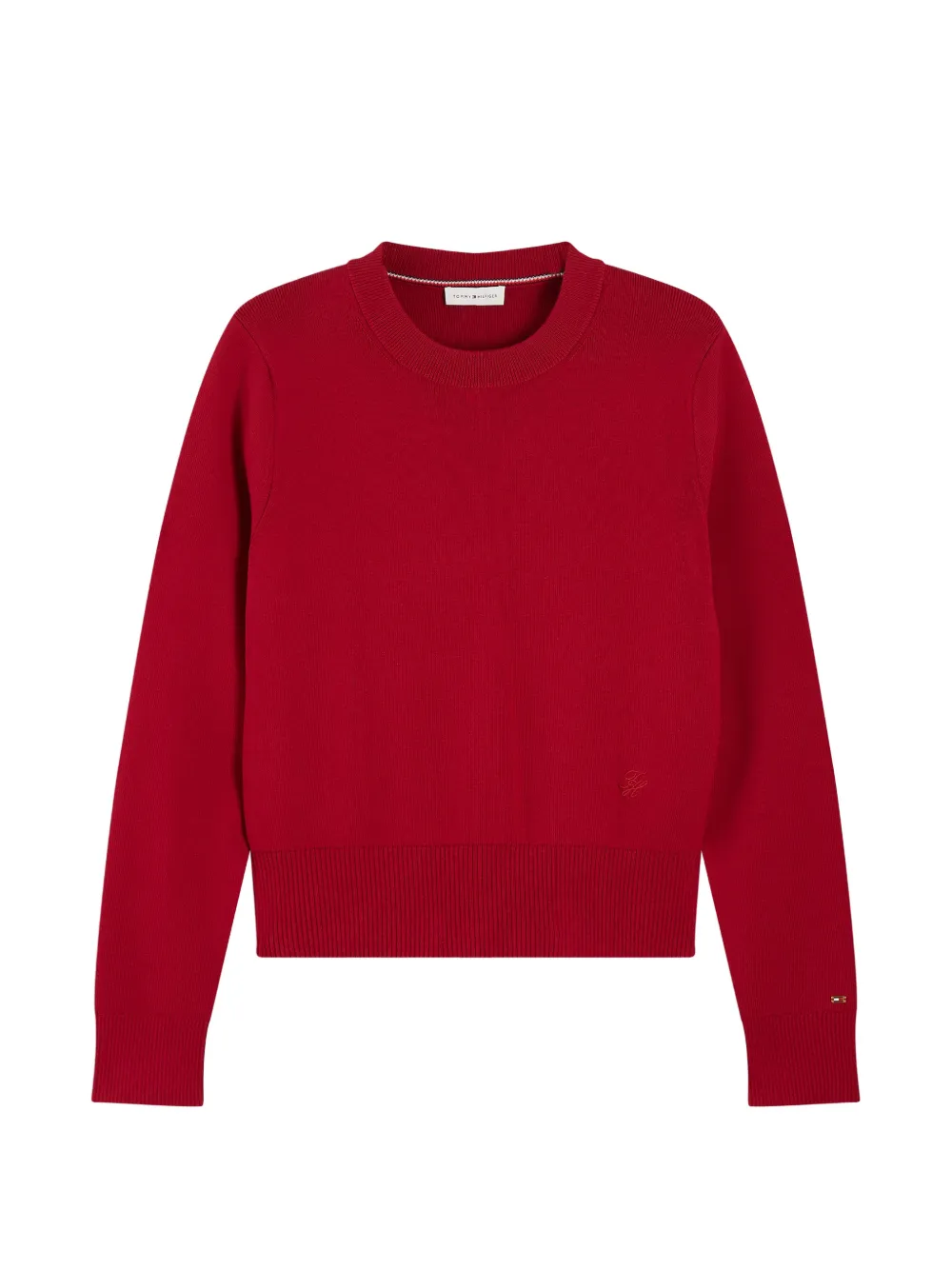 Tommy Hilfiger Maglione con ricamo logo - Rosso