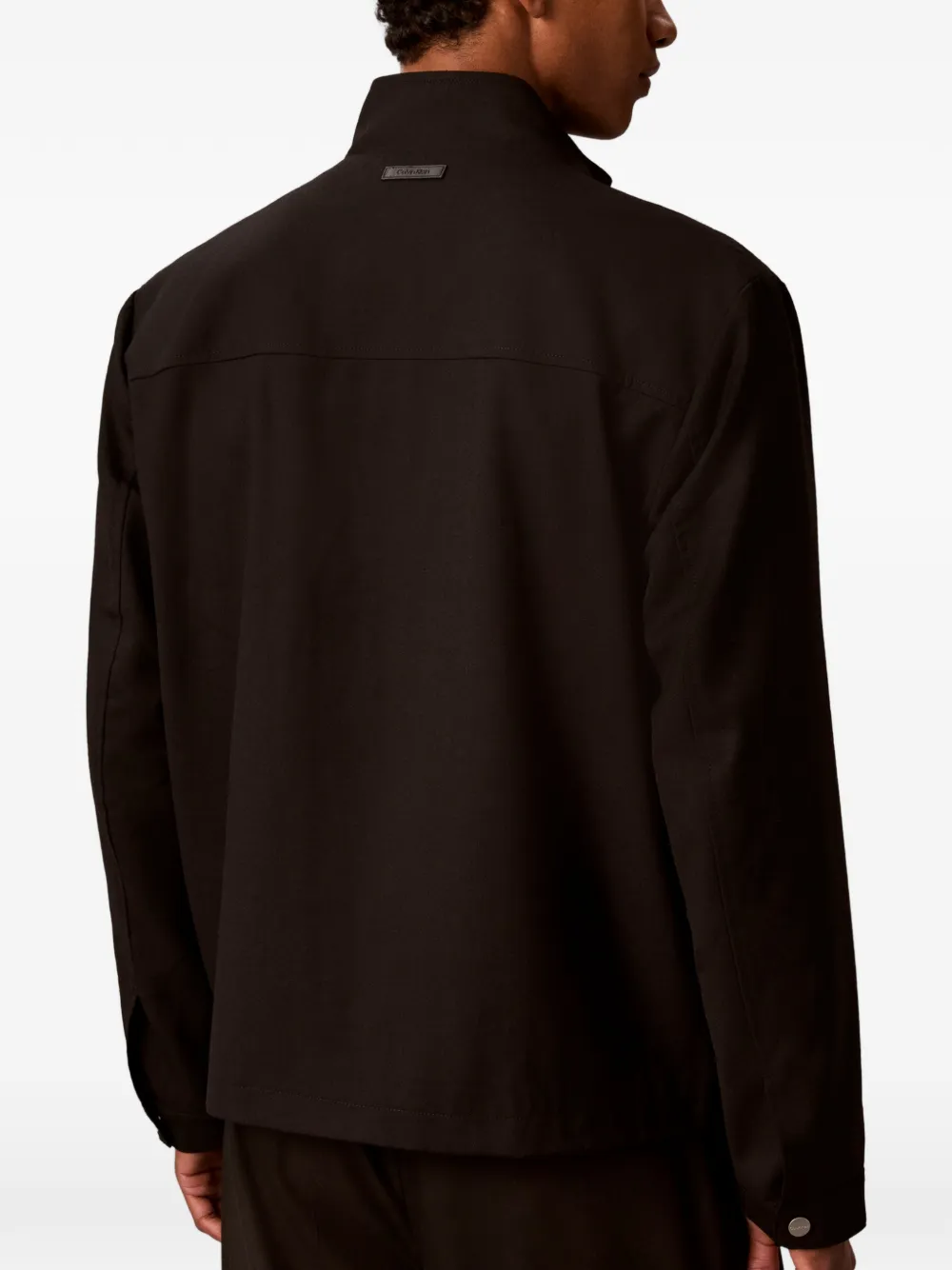 Calvin Klein Jack met hoge hals Zwart