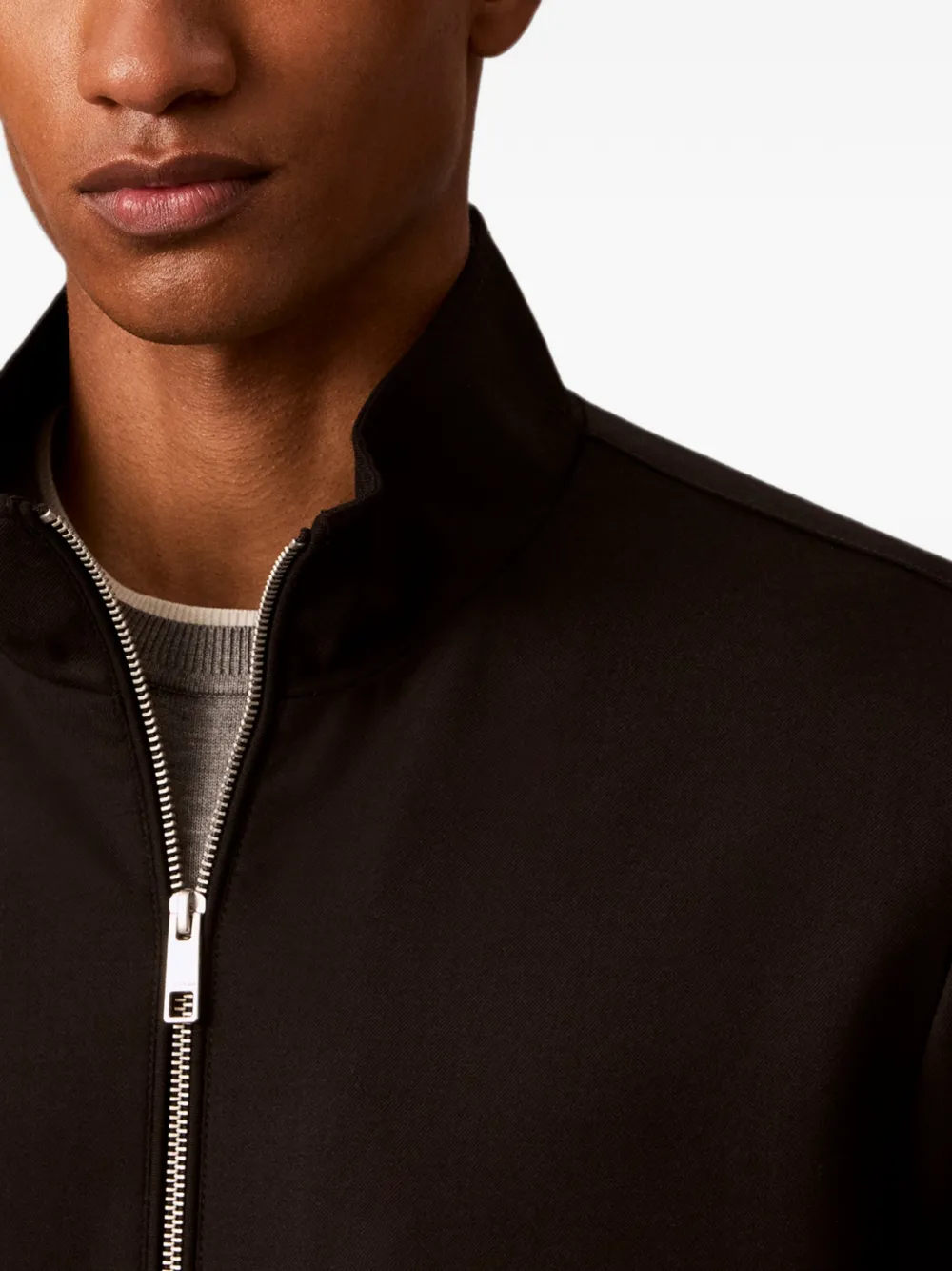 Calvin Klein Jack met hoge hals Zwart