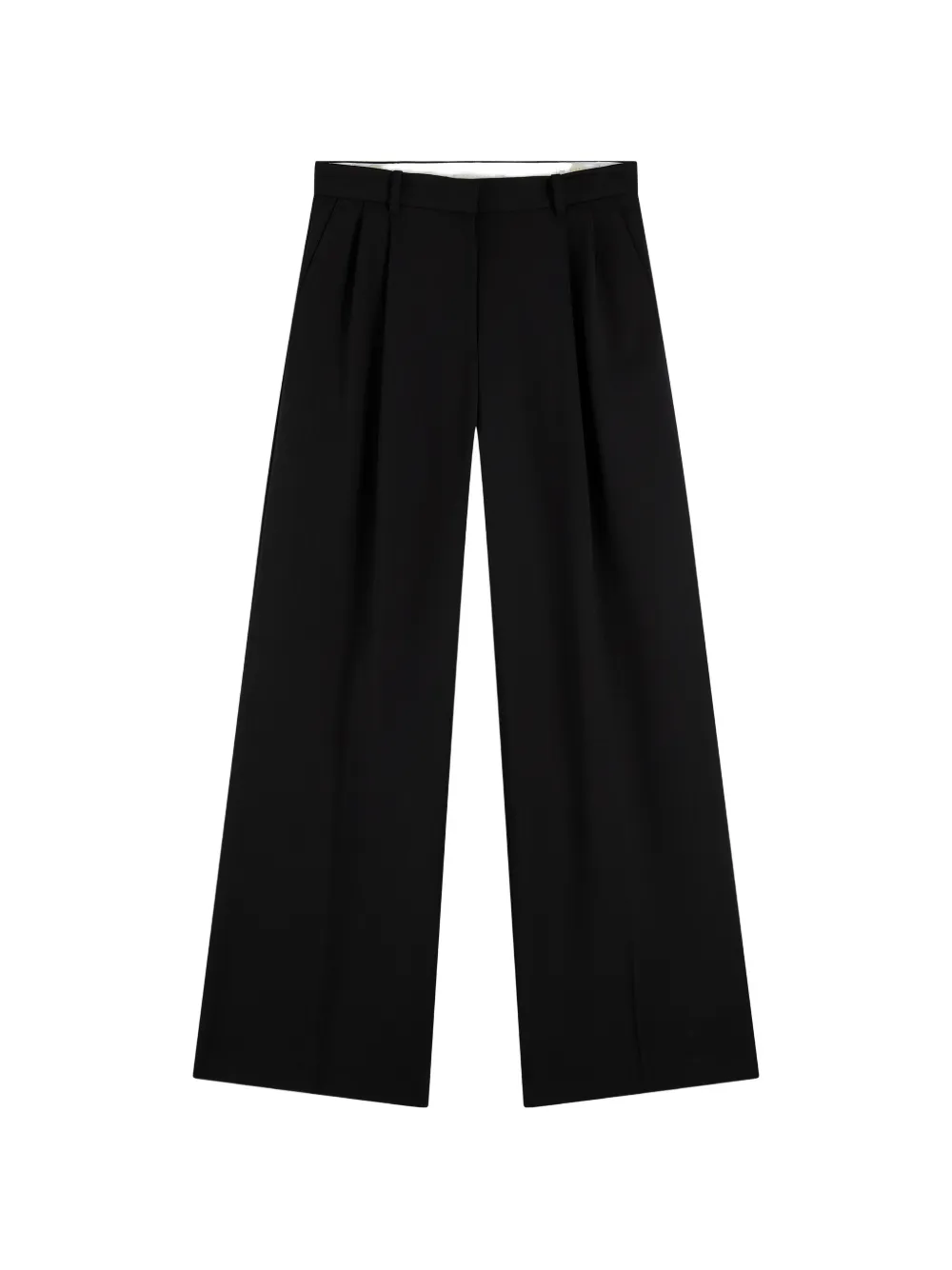 Tommy Hilfiger pleated wide-leg trousers - Schwarz