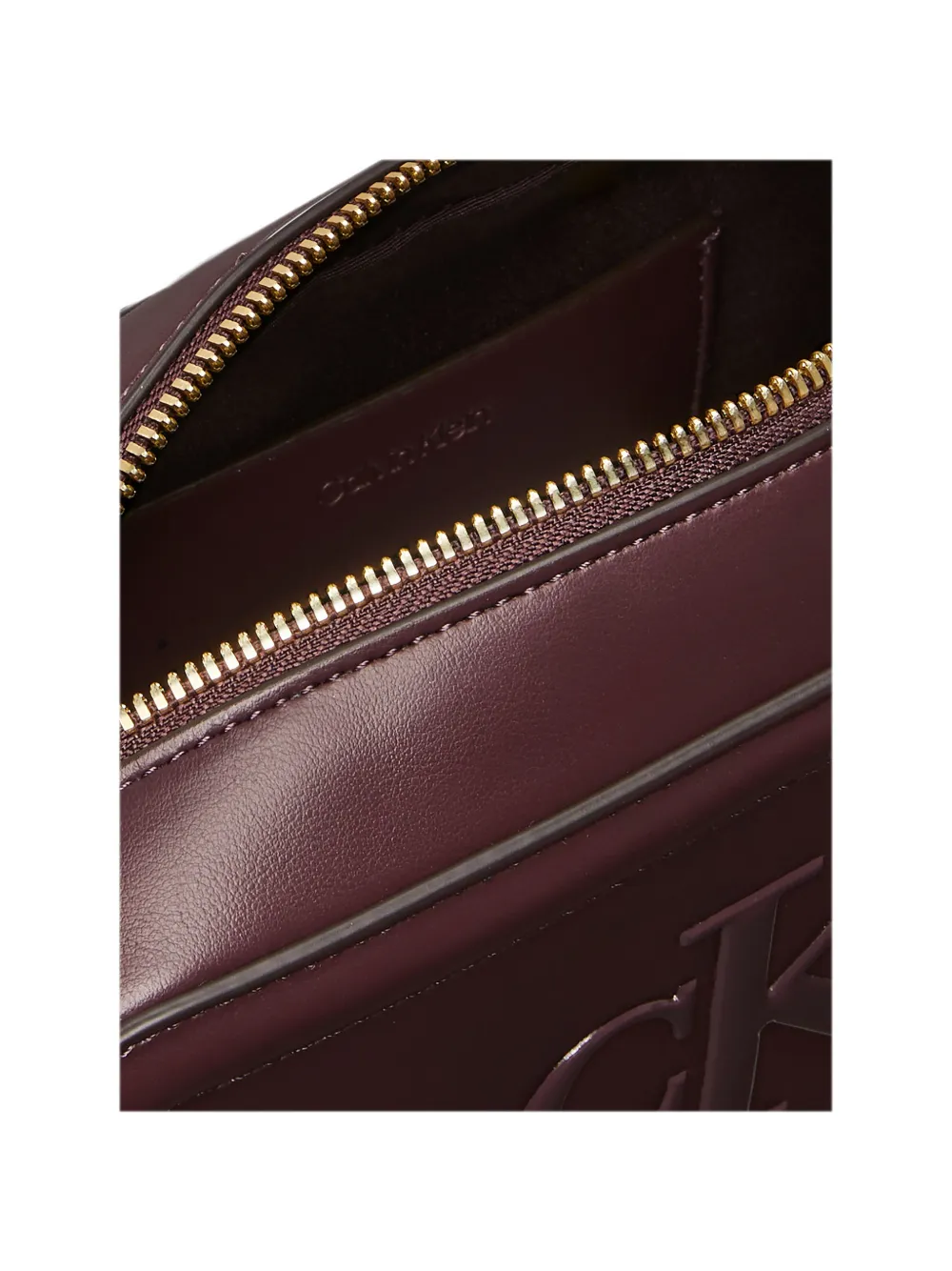 Calvin Klein Schoudertas met monogram en logo-reliëf Rood