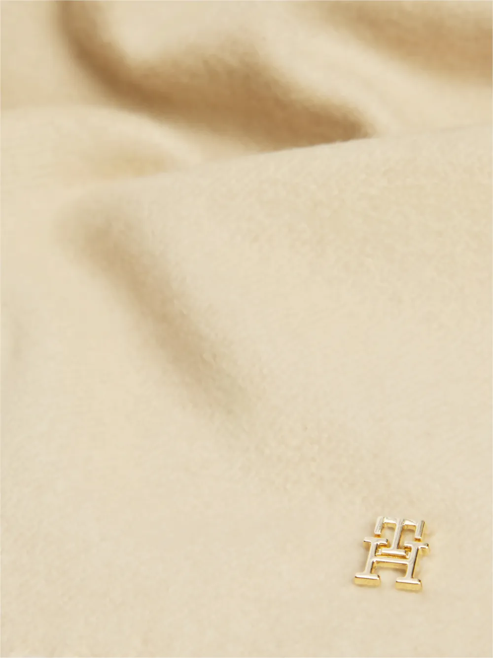 Tommy Hilfiger Sjaal met logoplakkaat Beige