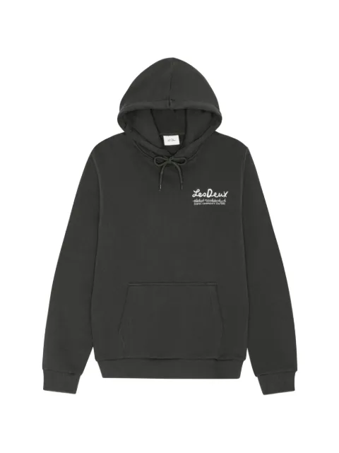 Les Deux Rural graphic-print drawstring hoodie