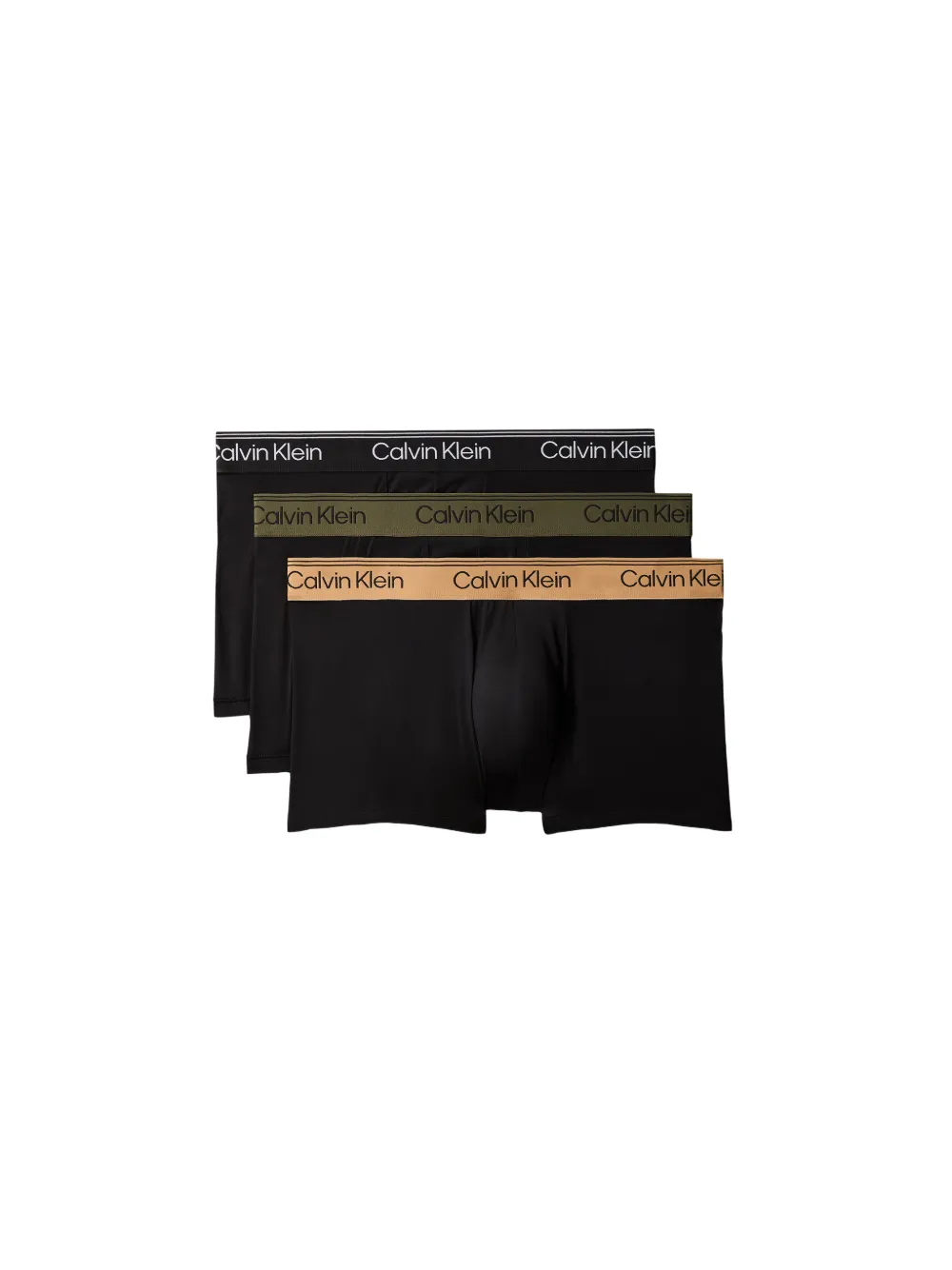 Calvin Klein logo-waistband trunks (3 pack) - Nero